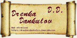 Drenka Dankulov vizit kartica